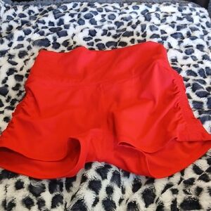 Halara Women's Scrunch Red Athletic Shorts